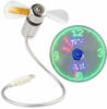 Picture of SAYTAY Small USB Fan with Real Time Clock and Temperature Display, Personal Portable USB LED Clock Fan, USB Funny Toy Gadgets Gifts for Men Women Office Home(Temperature)