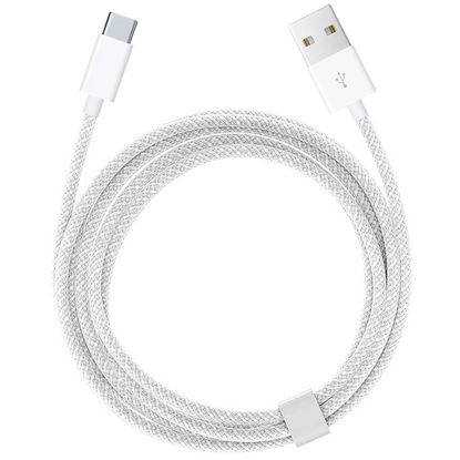 Picture of iPhone 15/16 USB A to USB C Woven Cable for iPhone 15/16, 15/16 Pro Max, 15/6 Plus, iPad 10th Gen, iPad Pro 12.9/11, iPad Air 5th/4th Gen, Mini 6th Type-c Charger Cord, Car Play Braided Charging Cable