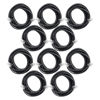 Picture of Power Gear Telephone Line Cord, 10 Pack, 15 Feet, Phone Cord, Modular Jack Ends, Works for Phone, Modem or Fax Machine, for Use in Home or Office, Black, 52236
