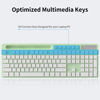 Picture of Wireless Keyboard and Mouse Combo, MARVO 2.4G Ergonomic Wireless Computer Keyboard with Phone Tablet Holder, Silent Mouse with 6 Button, Compatible with MacBook, Windows (Green)