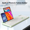 Picture of Wireless Keyboard and Mouse Combo, MARVO 2.4G Ergonomic Wireless Computer Keyboard with Phone Tablet Holder, Silent Mouse with 6 Button, Compatible with MacBook, Windows (Green)