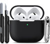 Picture of R-fun for AirPods 4 Case with Cleaner Kit,Full Protective Soft Skin Silicone Cover with Keychain for AirPods 4 Gen Case for Men Women,Compatible with Apple AirPods 4th Genaration Case 2024,Black