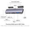 Picture of iPad Pro USB C Hub Adapter for iPad Pro 2024 M4 M2 M1,7-in-1 Hub with 4K@60Hz HDMI,3.5mm Jack,USB3.0,PD 60W,SD/TF Card Slot,iPad Air 4/5,iPad Mini 6,iPad Accessories