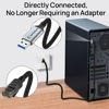 Picture of USB A to Ethernet Cable 3.3 FT, Type A to RJ45 Nylon Cord, Gigabit Directly Connected, Compatible for Laptop, Desktop PC, Switch, TV Box