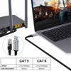 Picture of USB A to Ethernet Cable 3.3 FT, Type A to RJ45 Nylon Cord, Gigabit Directly Connected, Compatible for Laptop, Desktop PC, Switch, TV Box