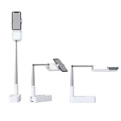 Picture of Eyes.sys 360° Rotation Extendable Selfie Stand with Phone Holder, 7 Brightness LED Light Rechargeable Wireless Foldable for Live Streaming Video RecordingPhotographyReading