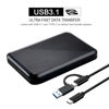 Picture of Tianken 250GB Ultra Slim Portable External Hard Drive USB 3.1 Type C HDD Storage for PC, Mac, Laptop, PS4, Xbox one