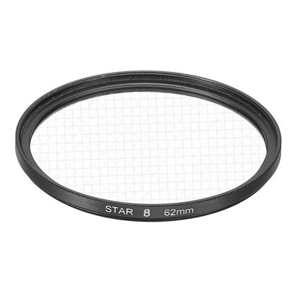 Picture of MECCANIXITY 62mm Star Lens Filter, Starburst Lens Filter 8 Points Star Camera Lens Filter for Night Scenery Glassworks