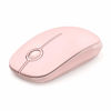 Picture of VssoPlor Wireless Mouse, 2.4G Slim Portable Computer Mice with Nano Receiver for Notebook, PC, Laptop, Computer (Pure Pink)