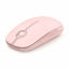 Picture of VssoPlor Wireless Mouse, 2.4G Slim Portable Computer Mice with Nano Receiver for Notebook, PC, Laptop, Computer (Pure Pink)