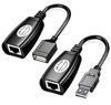 Picture of Siawclub USB Over Ethernet Extender to Rj45 Adapter for Cat 6/6e/5/5e UP to 50m/164ft, USB to Ethernet Adapter for Laptop, Compatible with Computers, Mobile Phones, Keyboards, U Disks, Printers