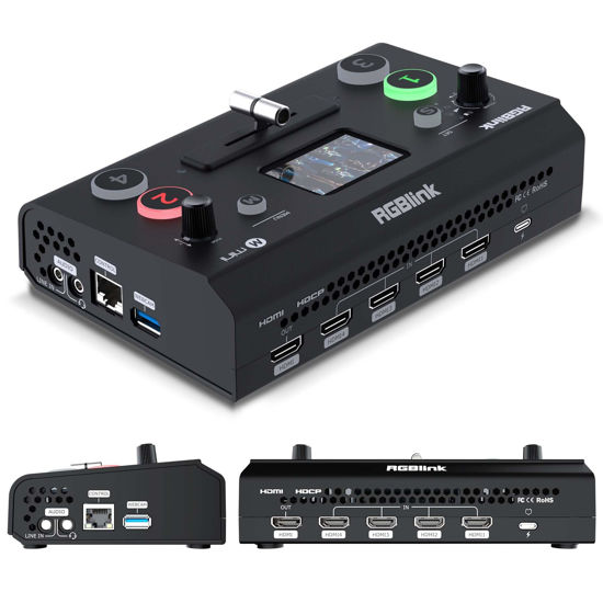 Picture of RGBlink Video Capture Card for Streaming, PCIe/Internal Capture Card Alternative, 4 HDMI to USB, Stream & Record in 1080P, Capturadora de Video for PS5/4 Pro, Xbox Series to OBS, Twitch, Zoom, YouTube