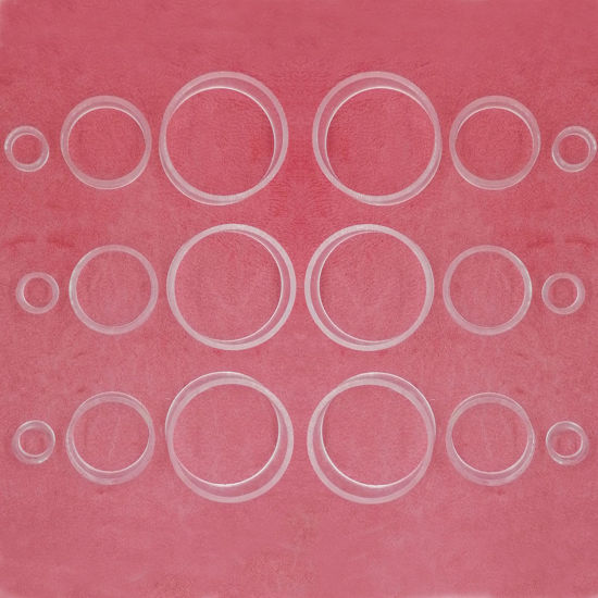 Picture of 18 pcs Acrylic Wedding Flat Lay Floral Risers Photography Props Styling Kit