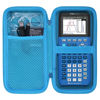 Picture of co2CREA Hard Case compatible with Texas Instruments TI-84 Plus CE/TI-84 Plus/TI-Nspire CX II CAS/TI-Nspire CX II/TI-83 Plus/TI-89 Titanium/TI-85 / TI-86 Color Graphing Calculator, Blue