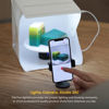 Picture of Pivo Lightbox 10" Portable Foldable Professional Product Lightbox Studio Full Set Tent Kit with 360° Turntable, Color Backdrops, and Dimmer Control