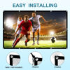 Picture of Projector Screen 2024 Upgraded -lejiada Black Backing,Straight Edges, Foldable, Washable and Wrinkle-Free - for Indoor Home Theater and Outdoor Cinema