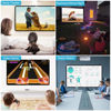 Picture of Projector Screen 2024 Upgraded -lejiada Black Backing,Straight Edges, Foldable, Washable and Wrinkle-Free - for Indoor Home Theater and Outdoor Cinema