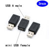 Picture of rgzhihuifz 3 Pack USB 2.0 A Male to USB B Mini 5 Pin Female Adapter Converter