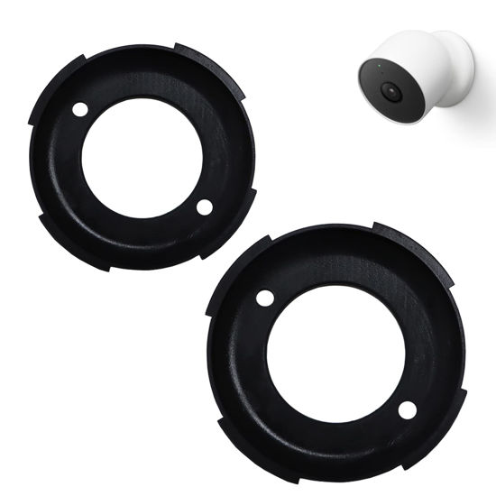 Picture of TEYOUYI Wall Mount for Google Nest Camera Replacement Part, Black, 2PCS