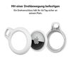 Picture of Belkin Apple AirTag Secure Holders with Key Ring - Durable, Scratch-Resistant Case with Open Face & Raised Edges - Protective AirTag Keychain Accessory for Keys, Pets, Luggage, & More - 2-Pack White