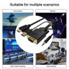 Picture of VCOM VGA to HDMI Cable 6Ft, VGA to HDMI Adapter with USB Power and Audio, 1080P@60Hz PC VGA Source Output to TV/Monitor with HDMI Connector, Male to Male for Computer Desktop Laptop Monitor Projector