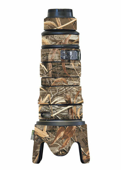Picture of LensCoat lcn70200vrm5 Realtree Max5 Cover Neoprene Camera Nikon 70-200VR Lens Protection, Camouflage