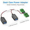 Picture of Naponal GPS DashCam Power Adapter,(7Pin Type A Connector) Mirror Camera Radar Charger Station GPS Dash Cam Charger Cable for Select Honda CRV, Civic, Acura MDX and More,Connects to Rearview Mirror