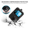 Picture of for Go Pro Hero 13 Black Case with [6 Pack] Tempered Glass Protector Compatible,Soft Silicone Cas+Lens Cover Cap+ Lanyard Accessories Bundle Kit-Black
