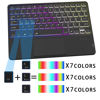 Picture of for Samsung Galaxy Tab S9 FE 10.9"/S9 11" Keyboard Case: 3 Zone 7 Colors Backlit Trackpad Keyboard for Galaxy Tab S9 FE 2023 - Detachable Smart Touchpad Wireless Keyboard Folio Tablet Book Cover