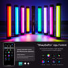 Picture of weeylite K21 2 Pack Magnetic RGB Tube Light, App Control Handheld RGB LED Video Stick Light Wand for Photography with Type-C Charging CRI 95+ 2500K-8500K LCD Display 3.7V/2500mAh Rechargeable Battery
