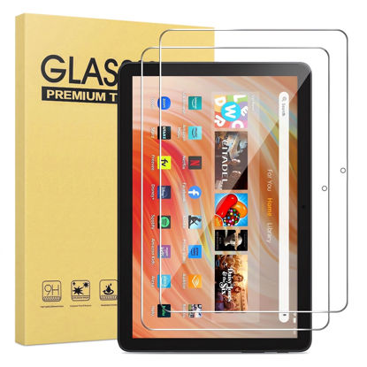 Picture of maomini [ 2 Pack] Tempered Glass Screen Protector for Kindle Fire 7 Tablet 2022 Release 12th Generation,Shockproof HD Plus Clear Protector (Clear, 7 Inch Fire 7 2022)
