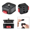 Picture of Quick Release Plate, Camera Tripod Mount Arca Swiss QR Plate Fast Claw Clamp Compatible with Canon Sony Nikon Pentax DSLR/SLR/Zhiyun/Feiyu/DJI/Moza Stabilizer, Tripod Slider Gimbal