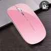 Picture of Uciefy Q5 Slim Rechargeable Wireless Mouse, 2.4G Portable Optical Silent Ultra Thin Wireless Computer Mouse with USB Receiver and Type C Adapter, Compatible with PC, Laptop, Desktop (Pink)