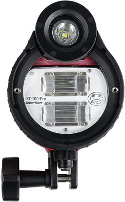 Picture of Seafrogs 328FT/100M Underwater Photography Strobe Diving Flash Light with Optical Fiber Cable for Sony Olympus Nikon Canon Fujifilm Dive Camera Housing Case (ST-100 Pro)