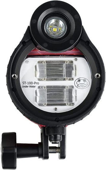 Picture of Seafrogs 328FT/100M Underwater Photography Strobe Diving Flash Light with Optical Fiber Cable for Sony Olympus Nikon Canon Fujifilm Dive Camera Housing Case (ST-100 Pro)
