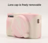 Picture of Pocoukate Case for Canon PowerShot SX740 HS Camera with Screen Protector, Soft Silicone Protective Cover Skin with Removable Lens Cover for SX740 HS, SX730 HS Accessories Rubber - Misty Pink