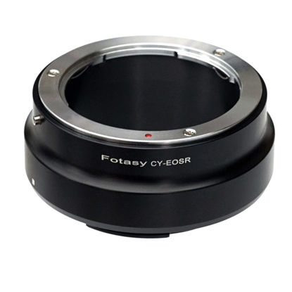 Picture of Fotasy Contax Yashica C/Y Lens to Cannon EOS RF Mount Adapter, CY EOS R Adapter, C/Y RF Ring, Infinity Focus, Compatible with Canon EOS R Mirrorless Camera EOS R RP Ra R3 R5 R6 R7 R10
