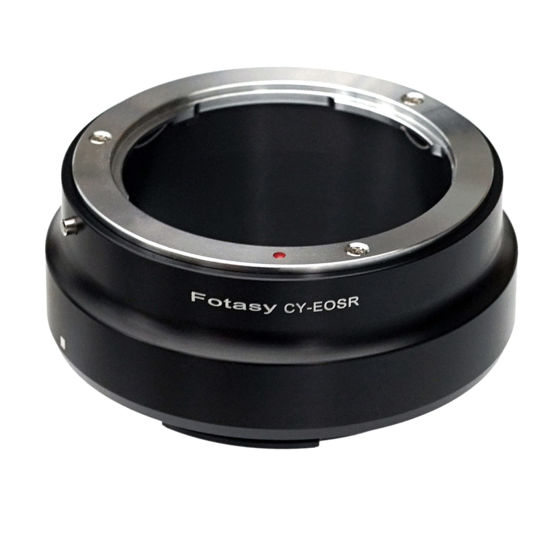 Picture of Fotasy Contax Yashica C/Y Lens to Cannon EOS RF Mount Adapter, CY EOS R Adapter, C/Y RF Ring, Infinity Focus, Compatible with Canon EOS R Mirrorless Camera EOS R RP Ra R3 R5 R6 R7 R10