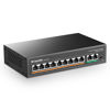 Picture of MokerLink 11 Port PoE Switch with 9 Port PoE+, 2 Fast Ethernet UpLink, 10/100Mbps, 120W 802.3af/at PoE, Fanless Plug & Play Network Switch