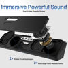 Picture of Computer Speakers for Desktop Laptop Tablet, Wired USB Mini Sound Bar Speaker with Stereo Sound, Vibrating Diaphragms, Flowing LED, Plug-n-Play PC Speakers Computer Sound Bar, Bluetooth & USB Input
