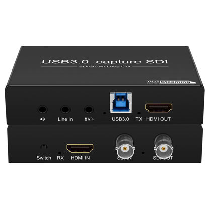 Picture of HDMI SDI to USB Capture Card USB3.0 1080P60fps SDI to HDMI Converter SDI Out&Audio Mixing,SDI2HDMI,SDI Game Video Capture Card