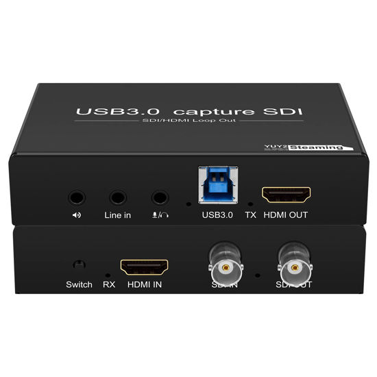 Picture of HDMI SDI to USB Capture Card USB3.0 1080P60fps SDI to HDMI Converter SDI Out&Audio Mixing,SDI2HDMI,SDI Game Video Capture Card