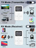 Picture of Hoyromany Bluetooth Transmitter Receiver for Airplane Travel TV Car, OLED Display Wireless Bluetooth 5.3 Audio Adapter 3.5mm Jack AUX RCA for Home Stereo Airpods Wireless Headphone Earbuds Speaker