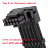 Picture of 12VHPWR 90 Degree Adapter for Corsair: PCIE 5.0 16AWG 600W 12VHPWR Adapter Dual 8 Pin PCIe to 16 Pin 12+4 Pin for RTX 4090 4080 3090TI 4070Ti Graphics Card GPU, ONLY for Corsair Power Supply (Type B)