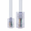 Picture of 5m RJ11 to RJ45 Cable RJ11 to RJ45 Cable Phone Telephone Cord RJ11 6P4C to RJ45 8P8C Connector Plug Cable for Landline Telephone (White)