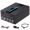 Picture of EASYCEL HDMI to Component Converter with HDMI and Component Cables, 1080P Aluminum HDMI to RGB Converter, HDMI to YPbPr 5RCA Converter with Scaler Function