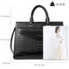 Picture of BOSTANTEN Laptop Briefcase for Women 15.6 Inch Tote Bag Genuine Leather Handbag Crocodile Pattern Work Bussiness Bag