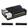 Picture of Geekworm for Raspberry Pi 4 Armor Case, Pi 4 Computer Model B Armor Aluminum Alloy Passive Cooling Case Compatible with Raspberry Pi 4 Model B Only