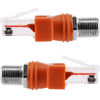 Picture of BERANMEY RF to RJ45 Converter Adapter, 2 Pack F Female to RJ45 Male Ethernet Adapter Coaxial Coupler Coax Straight Connector
