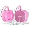 Picture of PEICHENG Speaker, Small Portable Bluetooth Wireless IPX5 Waterproof Shower Speaker,Loud Stereo Sound Deep Bass,Dual Pairing, RGB Lights,Long Playtime for Outdoor Party, Great Gift,1PC(Pink)